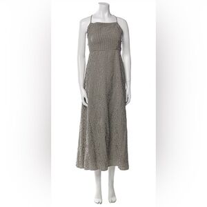 Posse Lori Black and White Gingham Maxi Dress